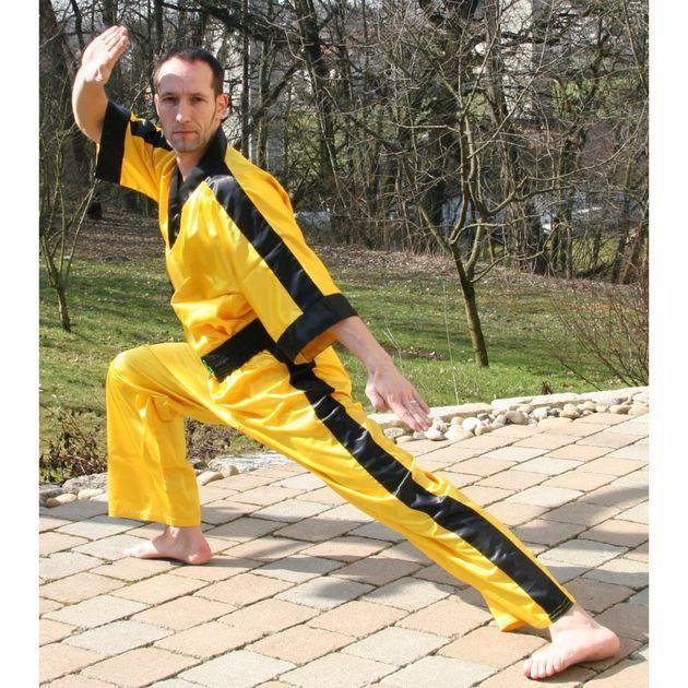 Kickboxanzug von BIEST, gelb/schwarz S = 155 - 160 cm