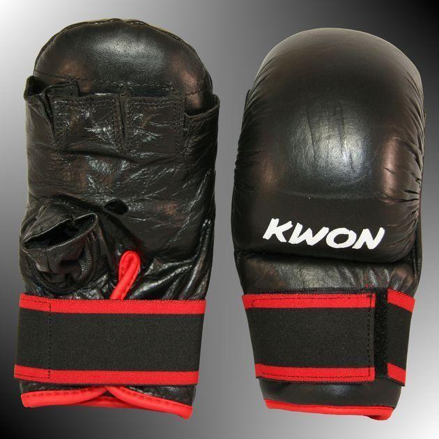 SV - Handschuhe VIRTUS von KWON®, Leder, schwarz L