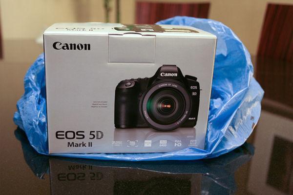 Canon EOS 5D Mark II SLR Camera 24-105 Lens 8 GB Kit