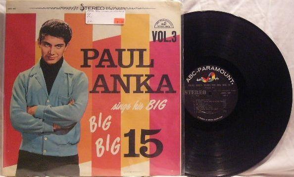 Paul Anka ~ Big Big 15  LP