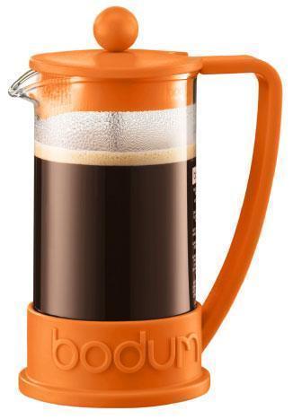 Bodum Kaffeebereiter BRAZIL, 0,35 l, orange, 3 Tassen, Designer: Peter Bodum (H.Nr. 10948-106)